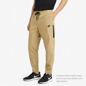 331. Nike Beige Tapered Drawstring Track Pants Men’s L